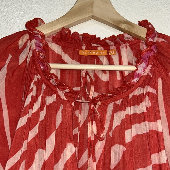 OLIPHAN WOMENS MAXI DRESS ZEBRA PRINT MULTICOLOR Sz XL - Picture 5 of 11